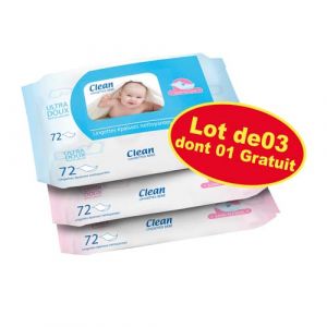 Lot de 3 lingettes bébé