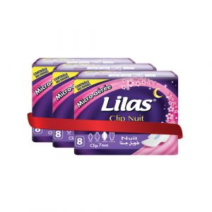 Lot de 2 serviettes hygiénique nuit parfumée