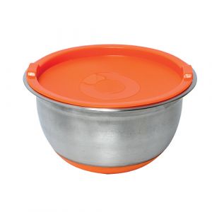 Bol mélangeur inox avec couvercle