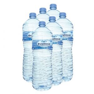 Lot de  6 bouteilles d'eau