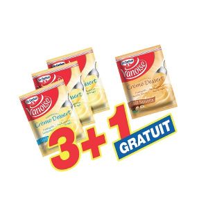 Lot de 3 crèmes dessert vanille