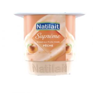 Lot de 4 yaourts suprême de brassés pèches mixés