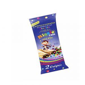 Crêpe fourré au chocolat dragées