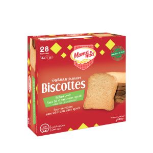 Biscotte nature sans sel et sucre rajoutée