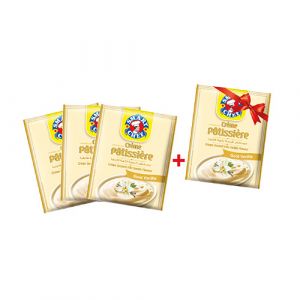 Lot 3 crèmes pâtissières  vanille