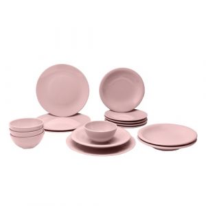 Service de table céramique rose