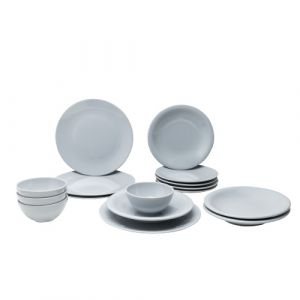 Service de table céramique gris