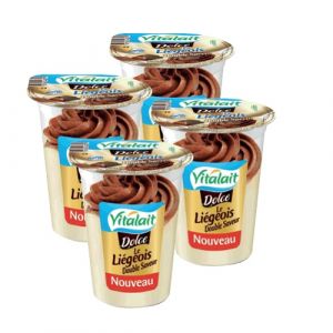 Lot de 4 crèmes desserts double saveurs chocolat