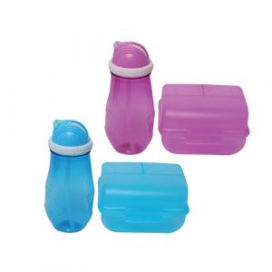 Lot de bouteille d'eau et boite de conservation