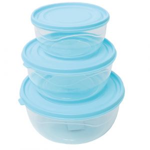 Lot de 3 boites de conservation rondes