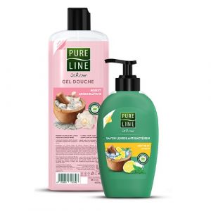 Gel douche rose et argile blanche