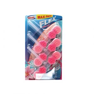 Lot de 3 blocs cuvette WC multibloc flex lavande