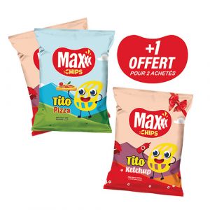Lot de 3 chips pizza