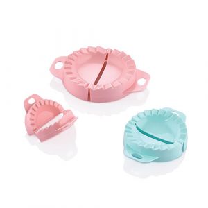 Lot de 3 moules à raviolis en plastique