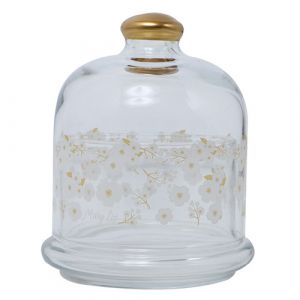 Bonbonnière en verre avec couvercle