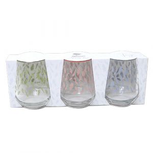 Lot de 3  verres