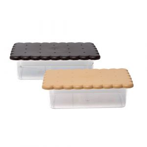 Boite à biscuits en plastique