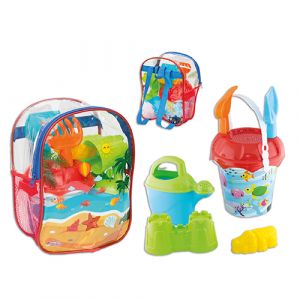 Set seau de plage avec sac à dos