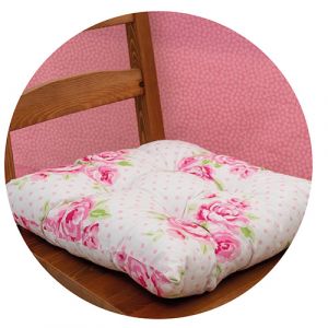 Coussin de chaise rose