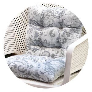 Coussin de chaise bleu