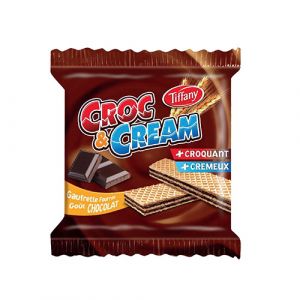 Gaufrette croc et crème chocolat