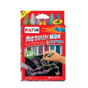 Lot de 6 crayons de cire