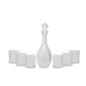 Carafe avec 6 verres