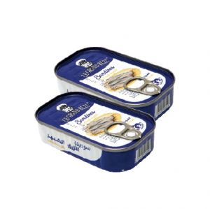 Lot de 2 sardine huile végétale