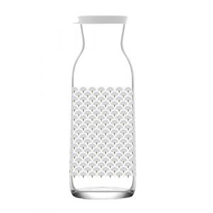 Carafe en verre avec couvercle