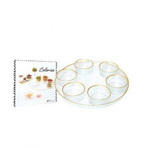 Set de 6 bols avec plateau