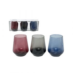 Set de 3 verres 3 couleurs