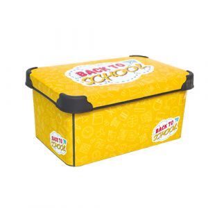 Box de rangement théme école
