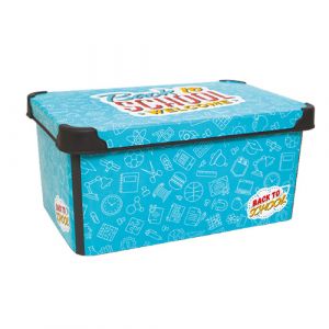 Box de rangement théme école