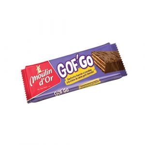 Gaufrette fourrée au chocolat