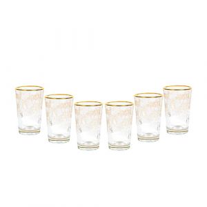 Coffret de 6 verres à thé