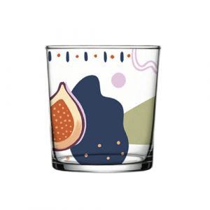 Verre avec design frutti figue