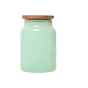 Pot avec couvercle en bois