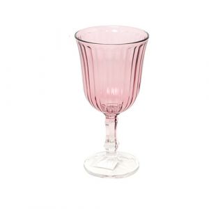 Verre à pied en rouge