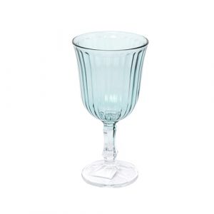 Verre à pied en bleu