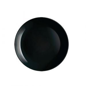 Assiette plate noir