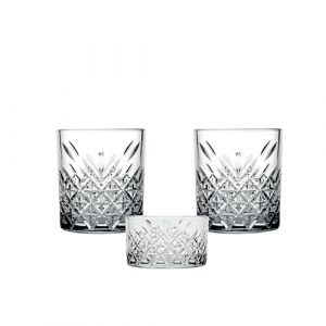 Set verre et bol à fruit