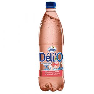 Eau gazifiée aromatisée pêche