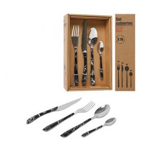 set de 16 couverts avec manche marbre
