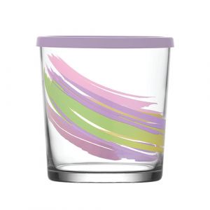 Pot en verre avec couvercle