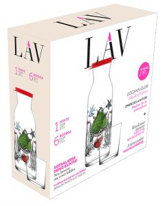 Coffret carafe et 6 verres