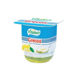 Lot de 4 yaourts grec citron