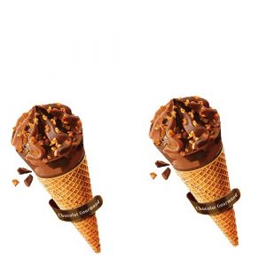 2 glaces chocolat 