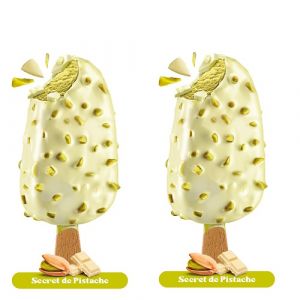 Lot de 2 glaces stick pistache