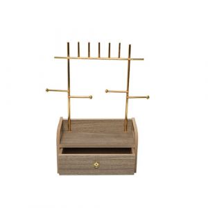 Présentoir à bijoux en bois avec tirroir