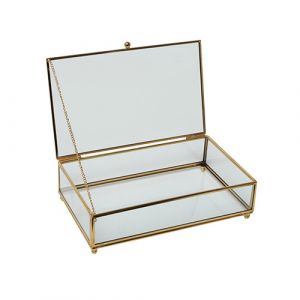 Boite en verre avec couvercle